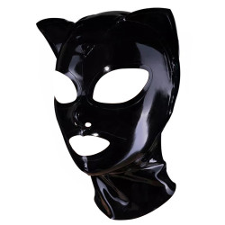 LateXcite Cagoule Cat Fetish Noire